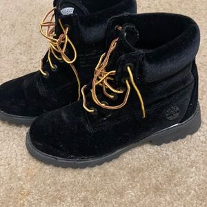 Black Velour timbs